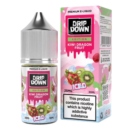 Drip Down Edition Kiwi Dragon Fruit ice 30ml E - Liquid