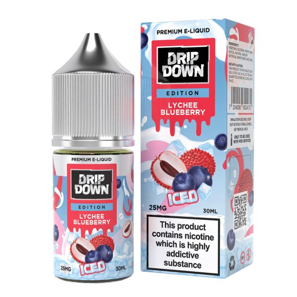 Drip Down Edition Salt – Lychee Blueberry Ice 30ml