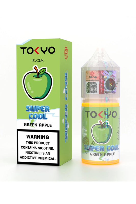 Tokyo Super Cool Series Salt – Green Apple 30ml || 35/50mg