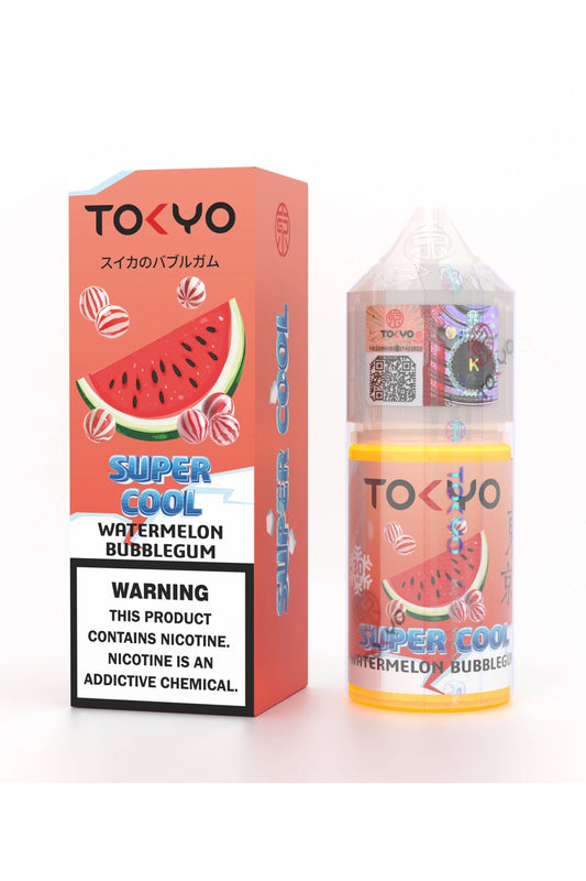 Tokyo Super Cool Watermelon Bubble Gum 30ml || 35/50mg